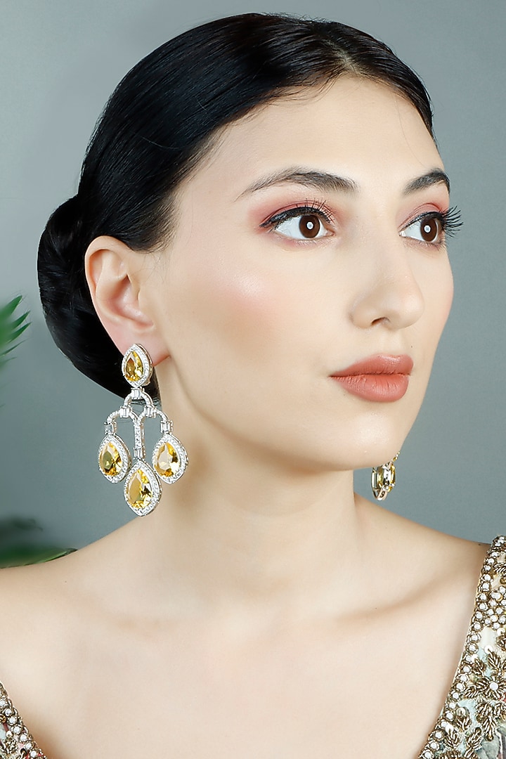 Gold Plated Diamond Necklace Set by Aura Trends at Pernia's Pop Up Shop
