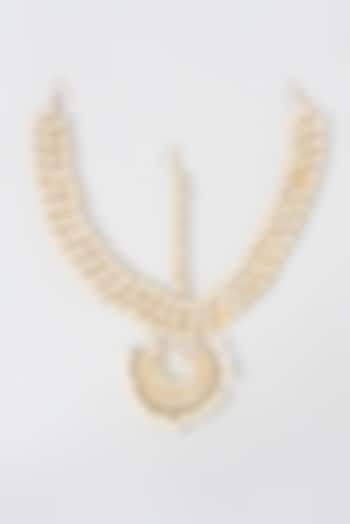 Gold Plated Kundan Polki Mathapatti by Auraa Trends at Pernia's Pop Up Shop