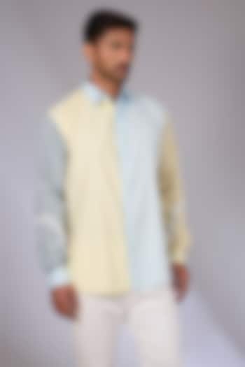 Multi-Colored Cotton Patch Work Shirt by Arun Verma