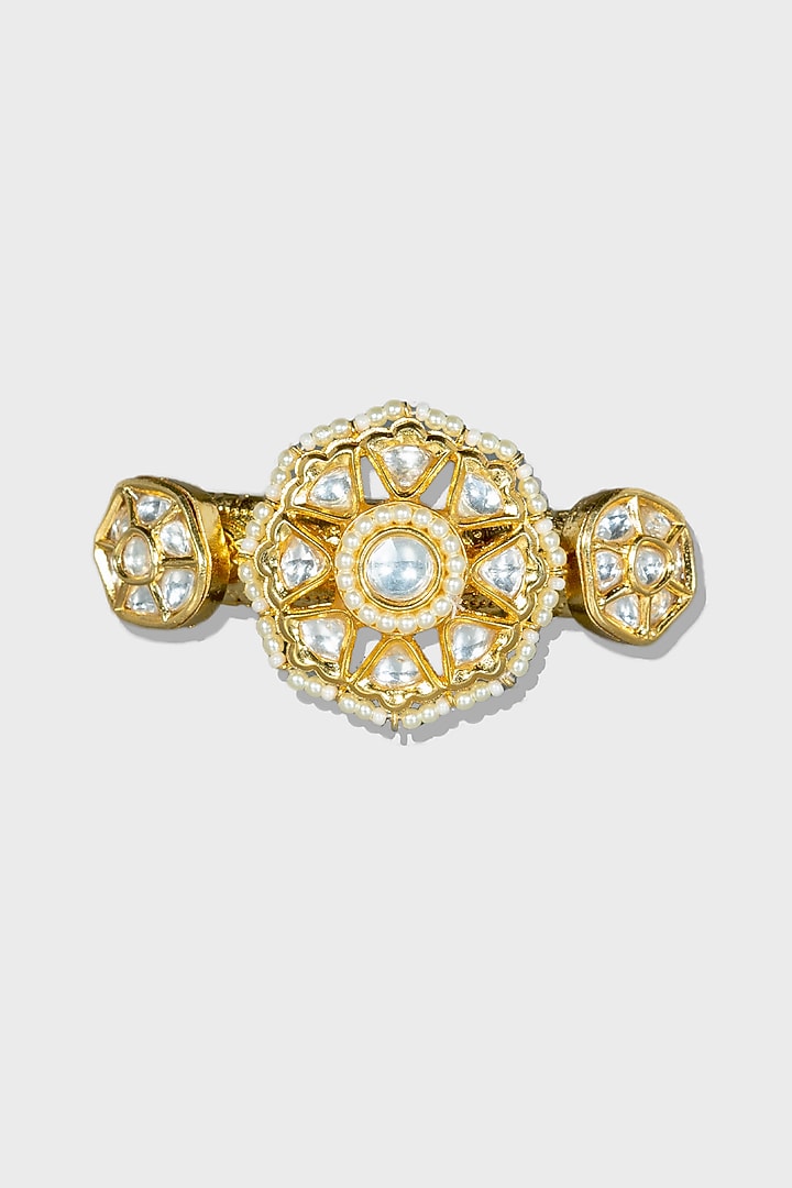Gold Plated Kundan Polki Kada by Aura Trends at Pernia's Pop Up Shop