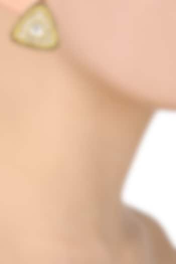 Gold finish kundan and red enemel studs available only at Pernia's Pop Up Shop.
