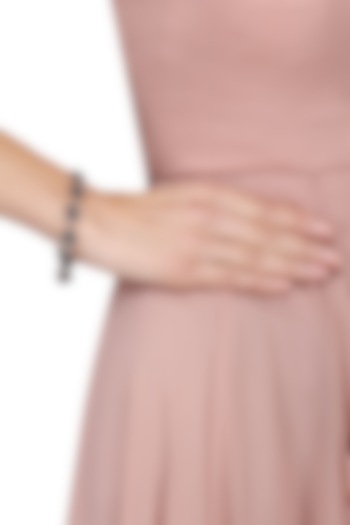 Auraa Trends presents Antique silver finish rose bracelet available only at Pernia's Pop Up Shop.