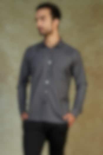 Grey Cotton Summer Shirt by AVEGA at Pernia's Pop Up Shop