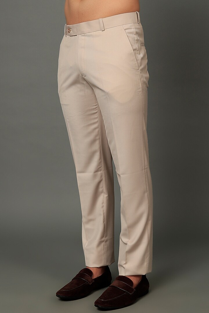 Beige Embroidered Indo-Western Set by AVEGA at Pernia's Pop Up Shop