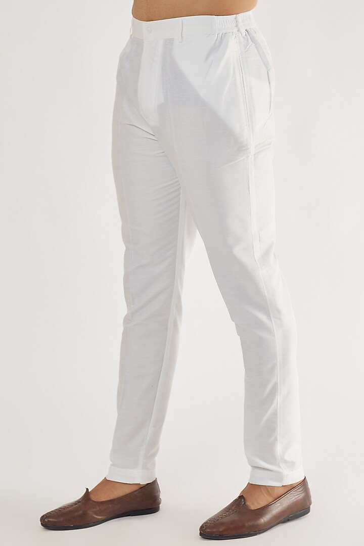Maroon Jacquard Embroidered Open Jodhpuri Set by AVEGA at Pernia's Pop Up Shop