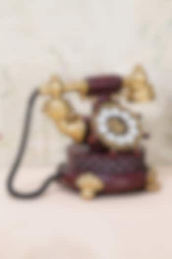 Brown Resin Vintage Telephone Decor Accent by A Vintage Affair at Pernia's Pop Up Shop