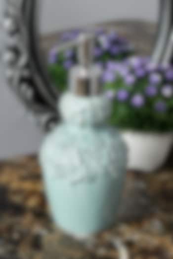 Turquoise Ceramic Butterfly Soap Dispenser by A Vintage Affair