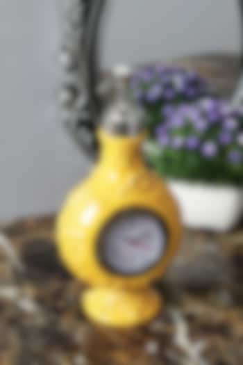 Yellow Ceramic Vintage Clock Soap Dispenser by A Vintage Affair at Pernia's Pop Up Shop