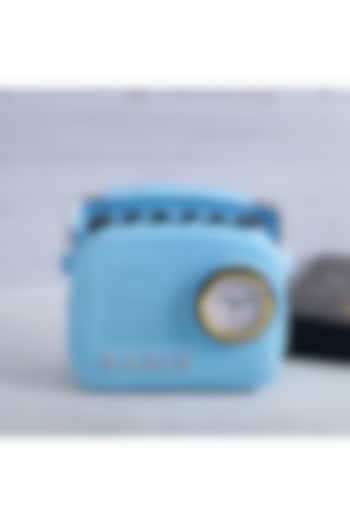 Blue Resin Vintage Radio Tabletop Accent by A Vintage Affair at Pernia's Pop Up Shop
