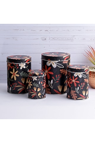 Black Metal Floral Container Set by A Vintage Affair
