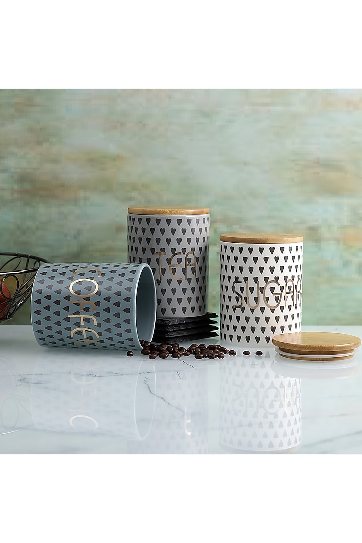 Multi-Colored Ceramic Canister Set by A Vintage Affair at Pernia's Pop Up Shop