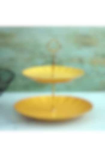 Yellow Ceramic Cake & Dessert Stand by A Vintage Affair