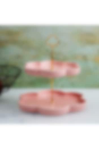Pink Ceramic Cloud Shaped Cake & Dessert Stand by A Vintage Affair