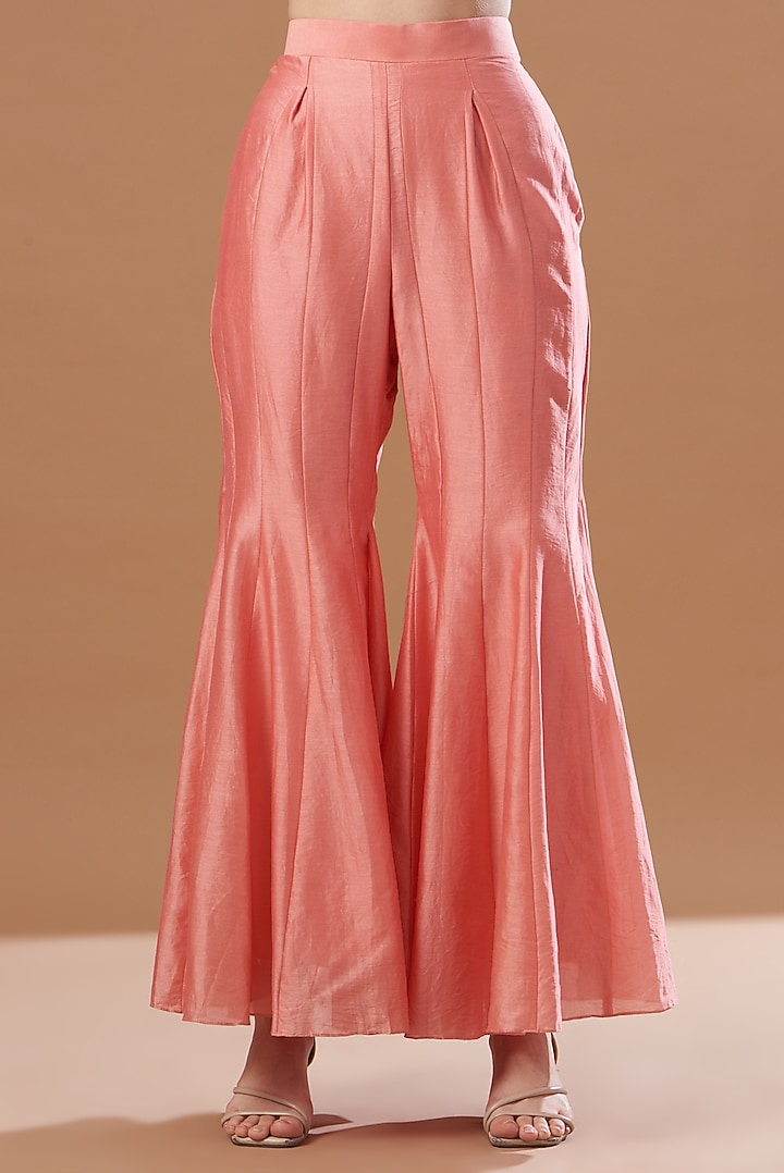 Blush Pink Leheriya Printed Tunic Set by Anvita Jain Label at Pernia's Pop Up Shop