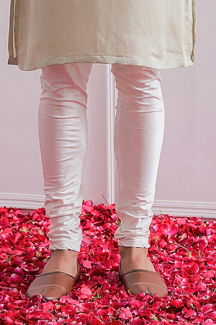 Mint Green Raw Silk Hand Embroidered Nehru Jacket Set by Ankit V Kapoor at Pernia's Pop Up Shop