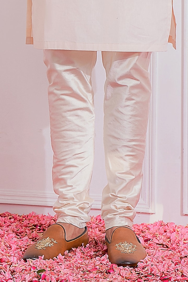Honey Beige Hand Embroidered Groom Sherwani Set by Ankit V Kapoor at Pernia's Pop Up Shop