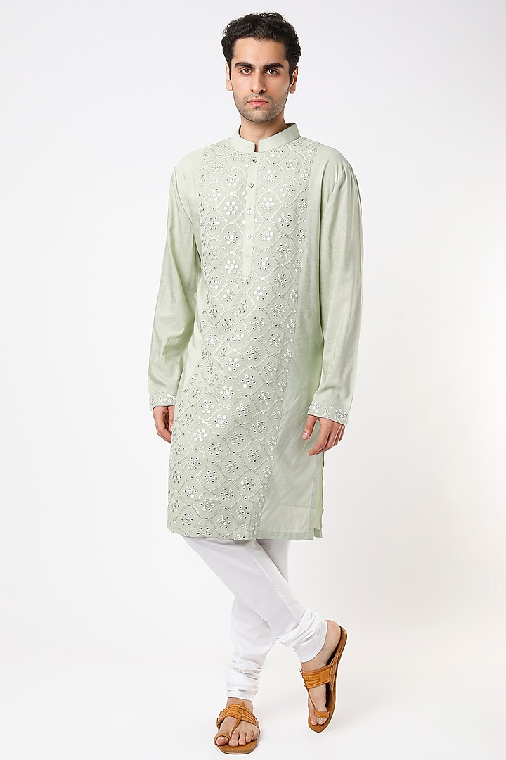 Mint Suiting Kurta by Ankit V Kapoor at Pernia's Pop Up Shop