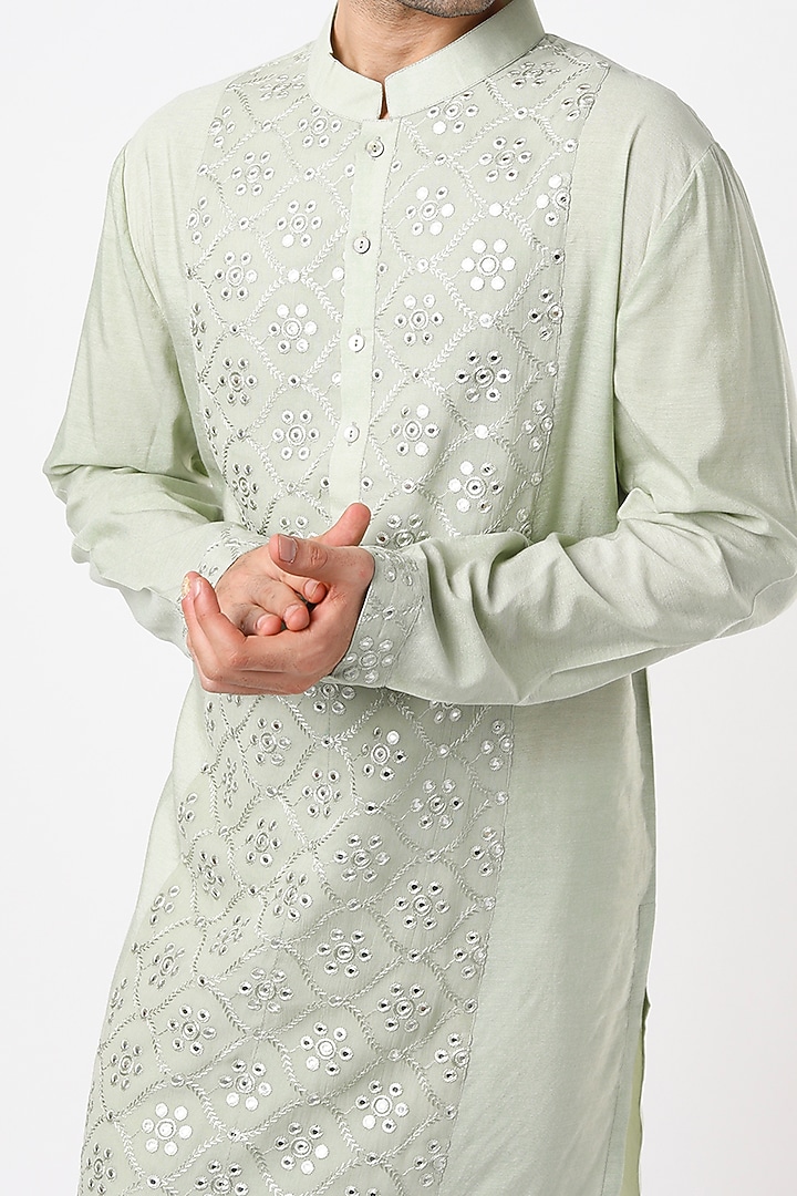 Mint Suiting Kurta by Ankit V Kapoor at Pernia's Pop Up Shop
