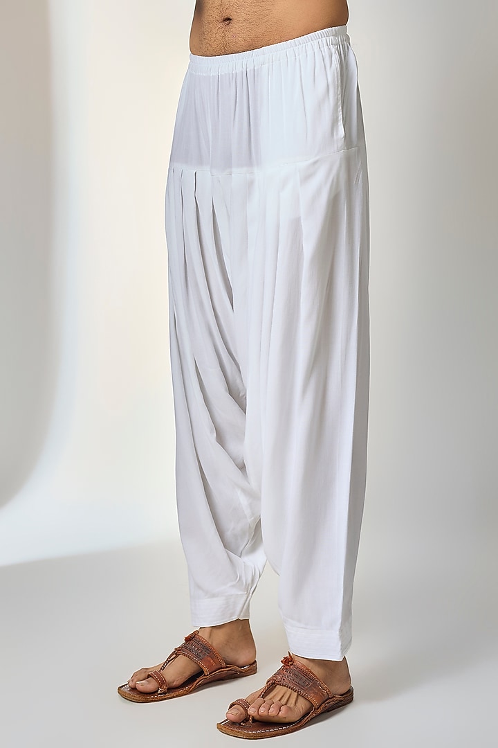 Navy Blue Bemberg Cotton Silk & Georgette Kurta Set by Ankit V Kapoor at Pernia's Pop Up Shop