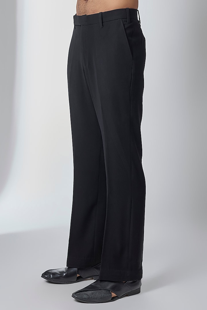 Black Japanese Suiting Groom Indowestern Set by Ankit V Kapoor at Pernia's Pop Up Shop