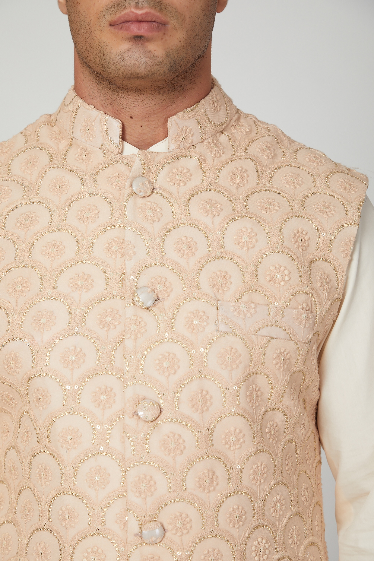 Men's Brown Color Indian Nehru Jacket||Cotton Jodhpuri Round Neck Slee –  Elina Fashion