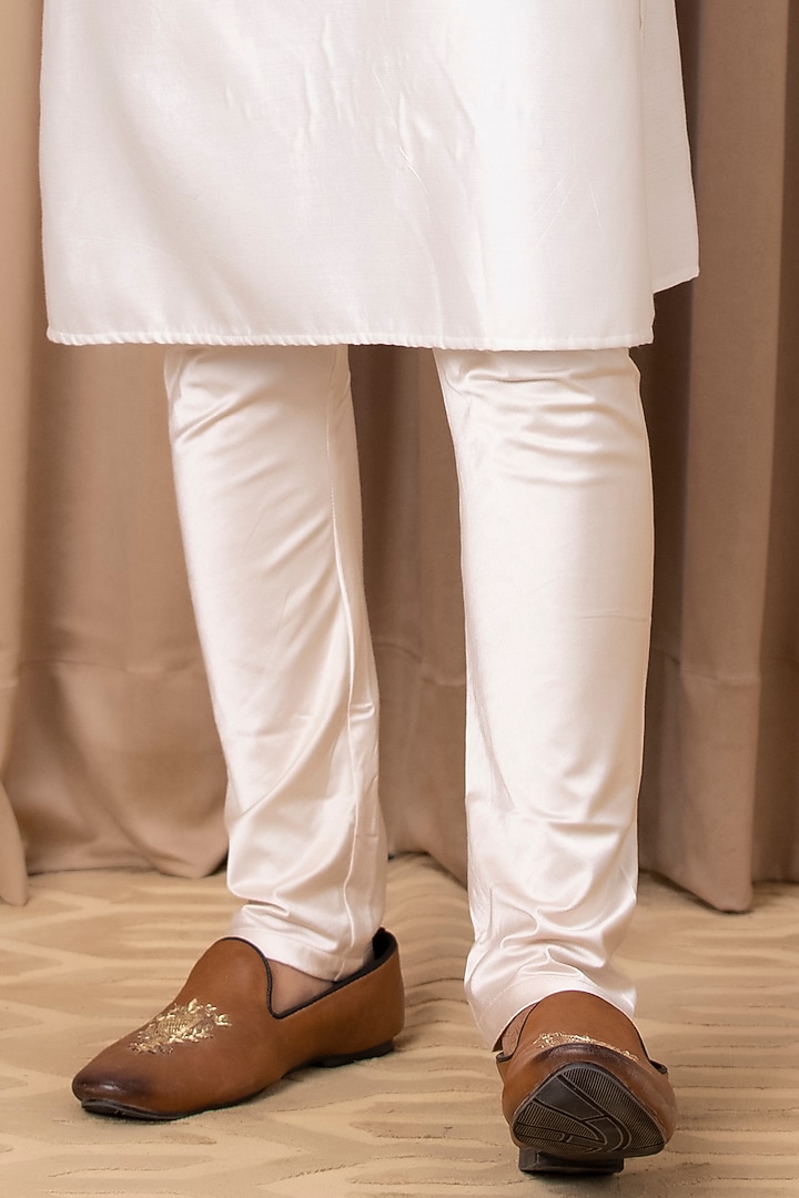 Ash Grey Embroidered Bundi Jacket With Kurta Set by Ankit V Kapoor at Pernia's Pop Up Shop