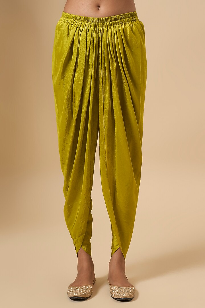 Light Green Chanderi Kurta Set by Avacara at Pernia's Pop Up Shop