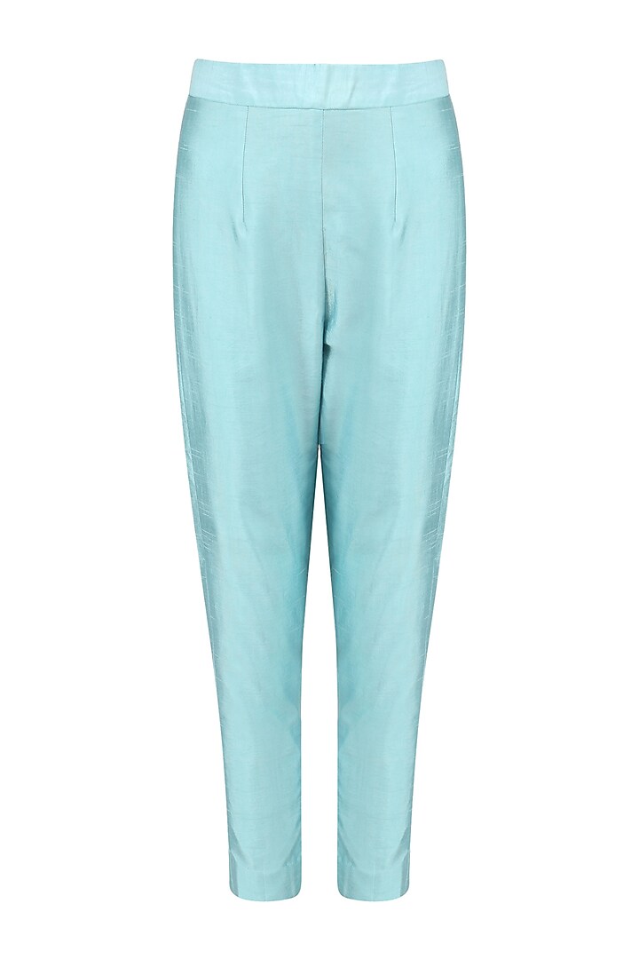 Powder blue embroidered kurta with pants set available only at Pernia's Pop Up Shop.