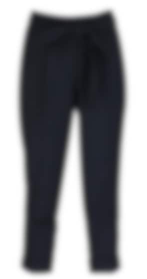 Black cropped pants with front knot available only at Pernia's Pop Up Shop.