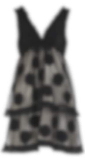  Baby doll sheer black dress with big polka dots available only at Pernia's Pop Up Shop.