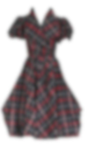 Black and red plaid dress by Sonam Kapoor