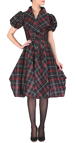Black and red plaid dress by Sonam Kapoor