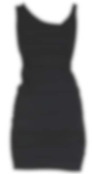  Short black bandage dress with asymmetrical straps available only at Pernia's Pop Up Shop. 