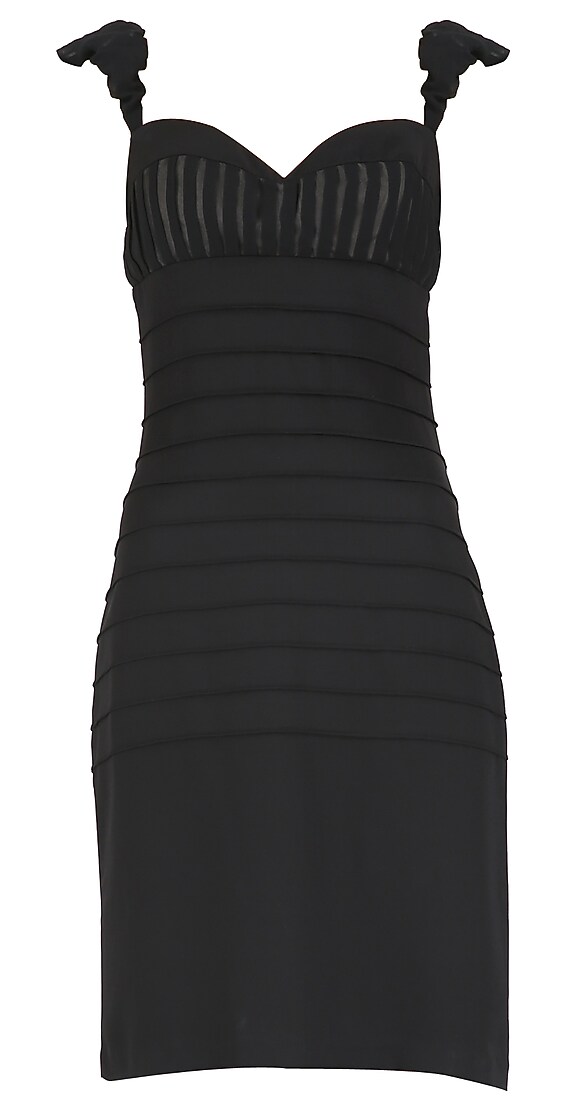 Knee length bandage dress with sweet heart neckline available only at Pernia's Pop Up Shop. 