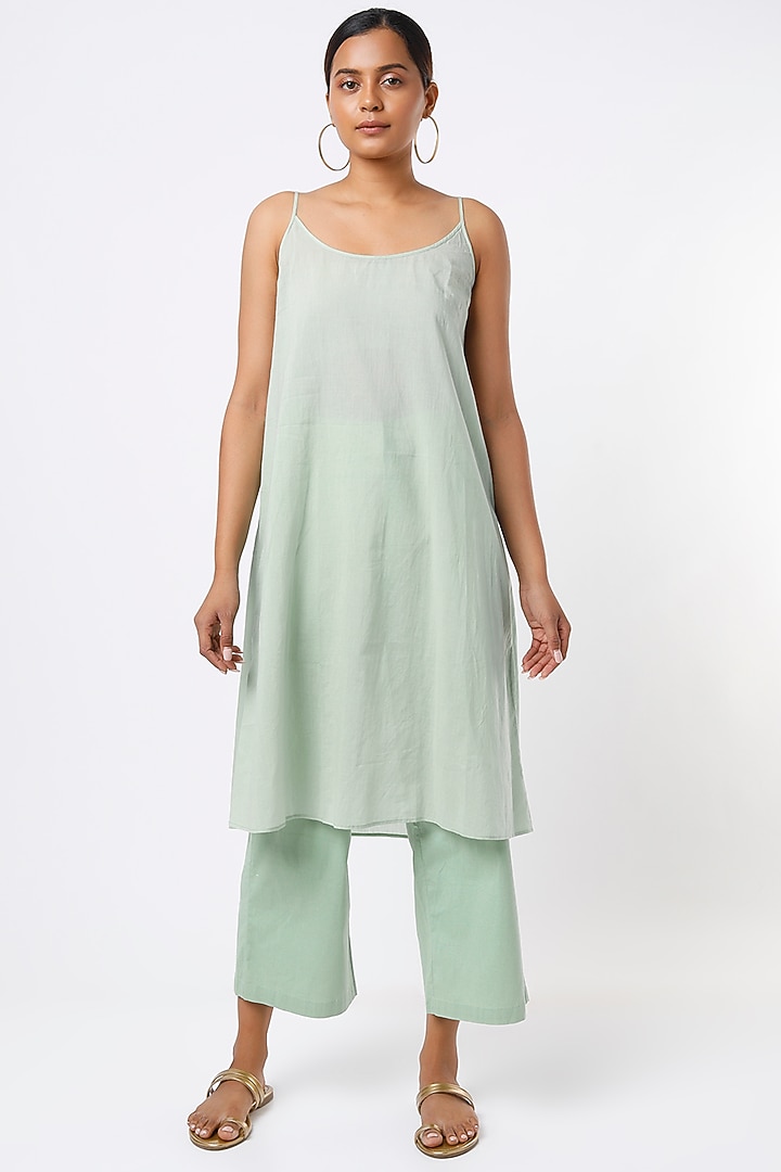 Mint Cotton Pants by AYAKA at Pernia's Pop Up Shop