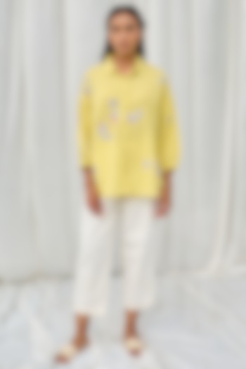 Neon Yellow Organic Cotton Shirt by AYAKA