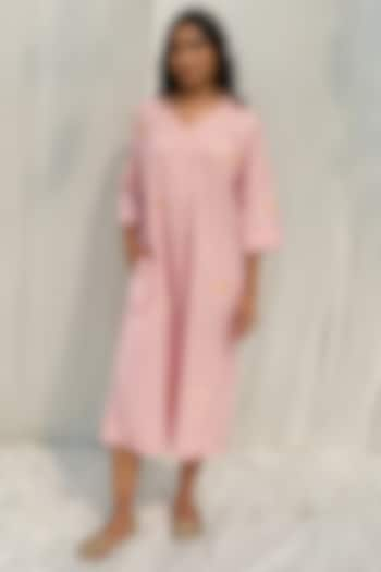 Pink Organic Cotton Dress by AYAKA at Pernia's Pop Up Shop