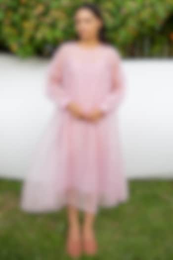 Lilac Embroidered Vacation Dress by AYAKA at Pernia's Pop Up Shop