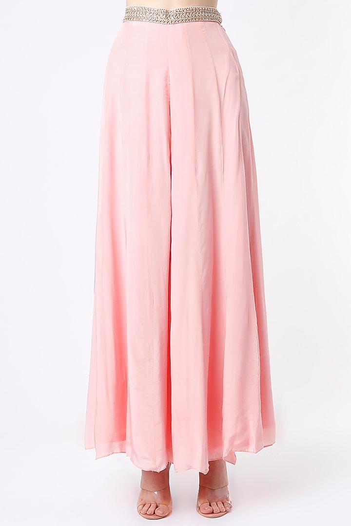 Blush Pink Printed Cape Set by Aayushi Maniar at Pernia's Pop Up Shop