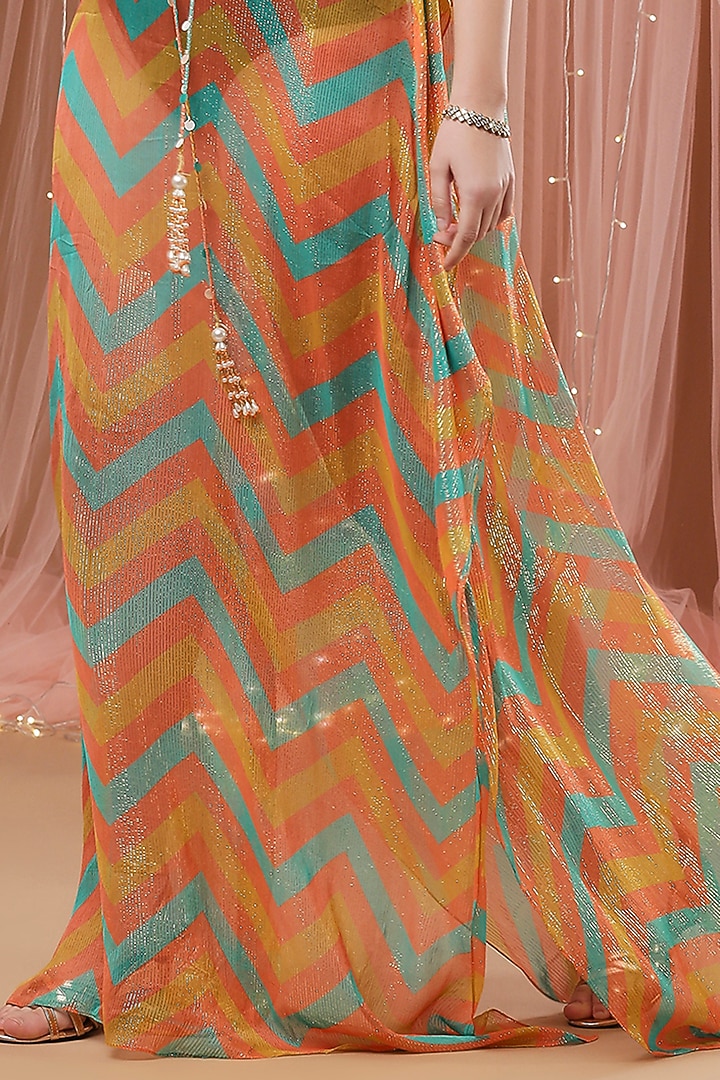 Multi-Colored Printed Kaftan by Aayushi Maniar at Pernia's Pop Up Shop