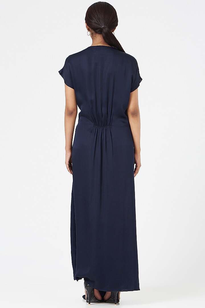 Navy Blue Modal Summer Dress by Angry Owl at Pernia's Pop Up Shop