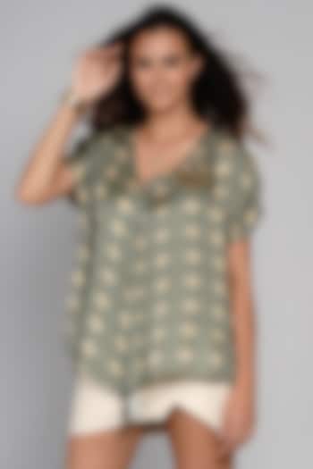 Green Modal Top by Angry Owl at Pernia's Pop Up Shop