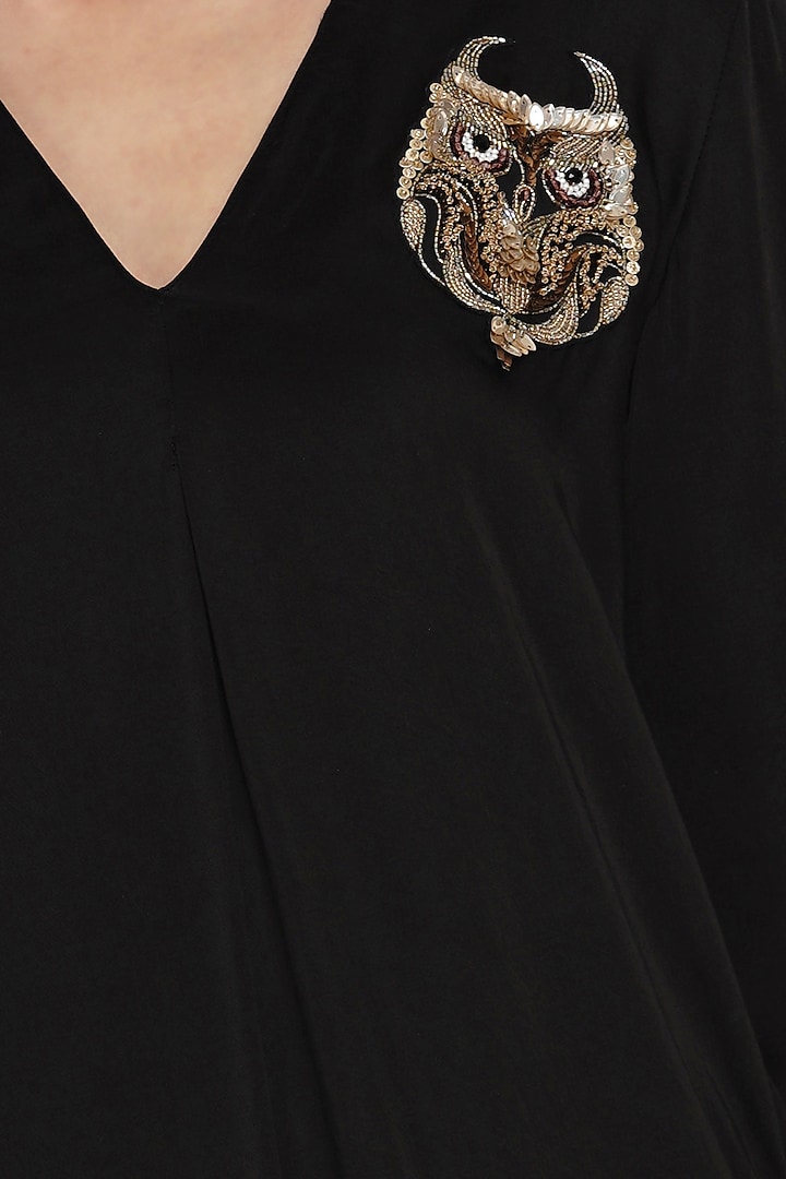 Black Modal High-Low Summer Dress by Angry Owl at Pernia's Pop Up Shop