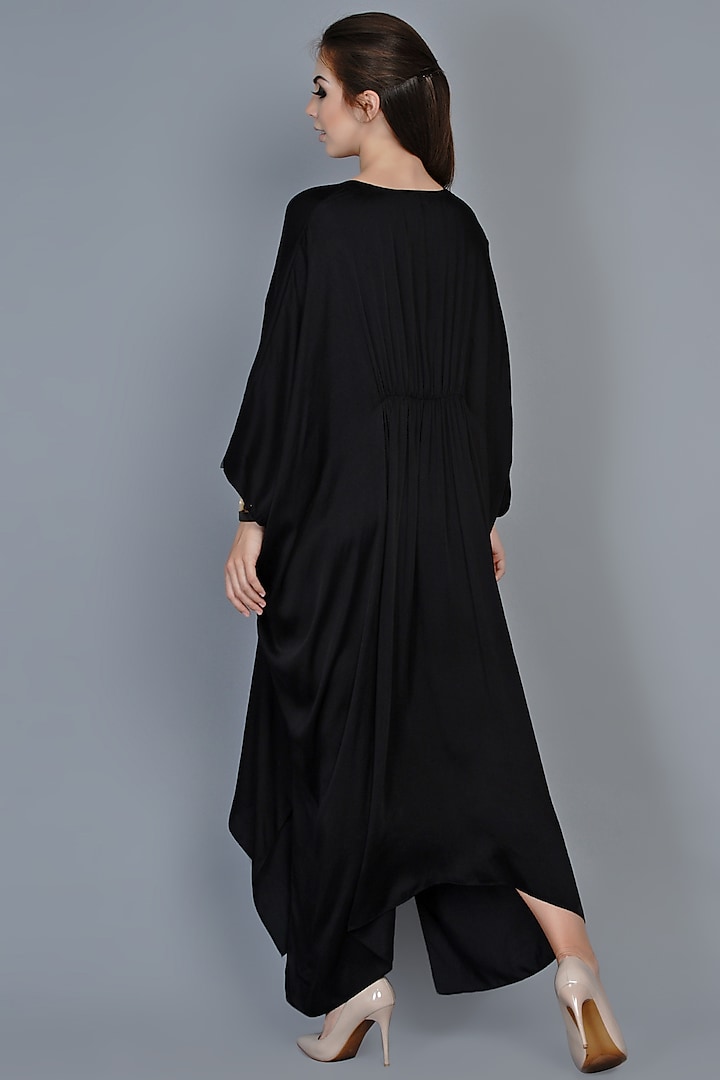 Black Modal Kaftan by Angry Owl at Pernia's Pop Up Shop