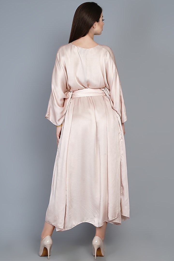 Pink Modal Kaftan Summer Dress With Belt by Angry Owl at Pernia's Pop Up Shop