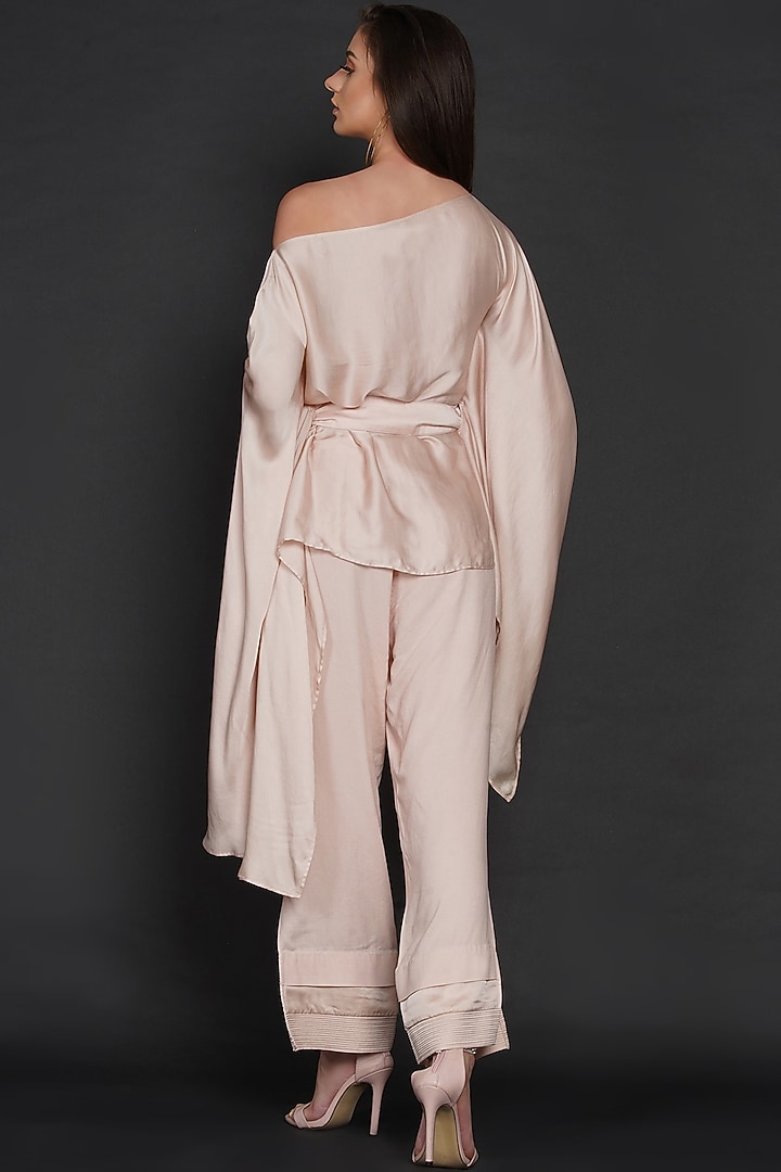 Pink Modal Pant Set by Angry Owl at Pernia's Pop Up Shop