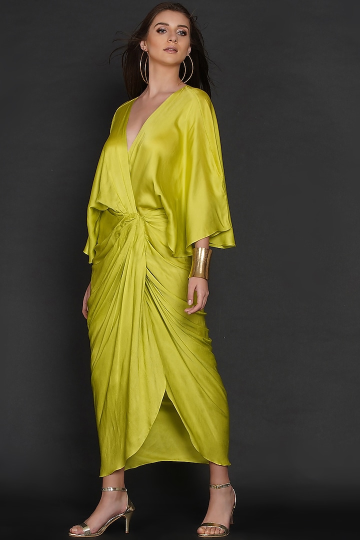 Lime Green Modal Summer Dress by Angry Owl at Pernia's Pop Up Shop