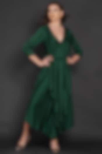 Emerald Green Modal Maxi Dress by Angry Owl
