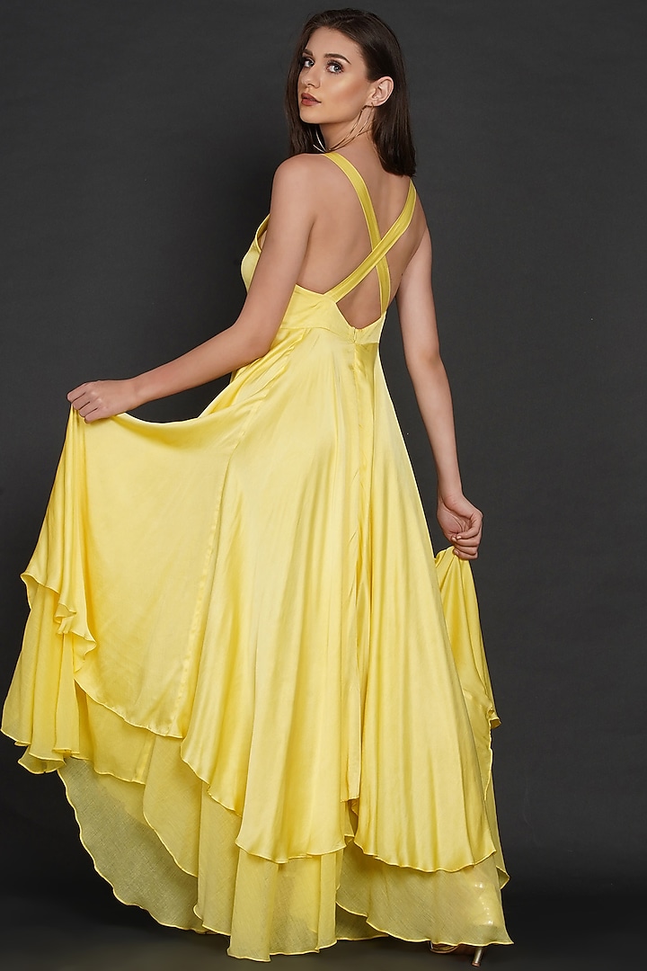 Yellow Modal Maxi Vacation Dress by Angry Owl at Pernia's Pop Up Shop