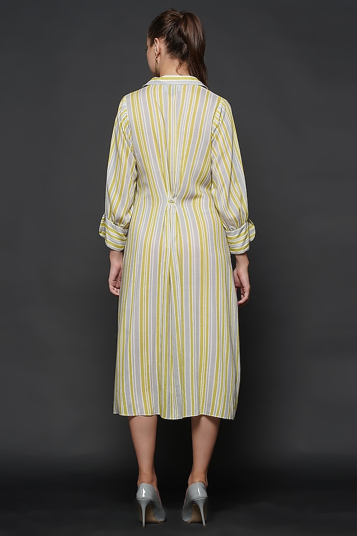 Grey Printed Midi Summer Dress by Angry Owl at Pernia's Pop Up Shop